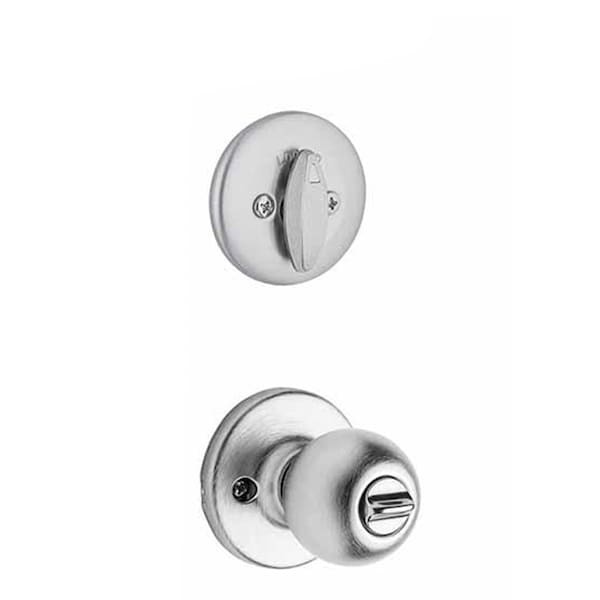 Kwikset: Tylo Keyed Entry Knob with Single Cylinder Deadbolt with Smartkey Technology / Satin Chrom
